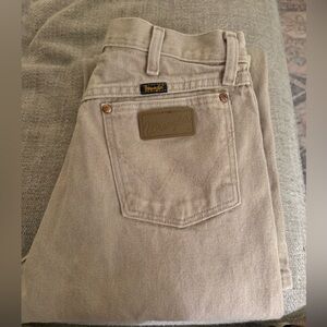 Wrangler Khaki Cotton Trousers